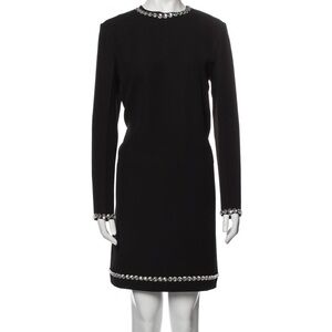 Elegant Black Dress with Silver Accents